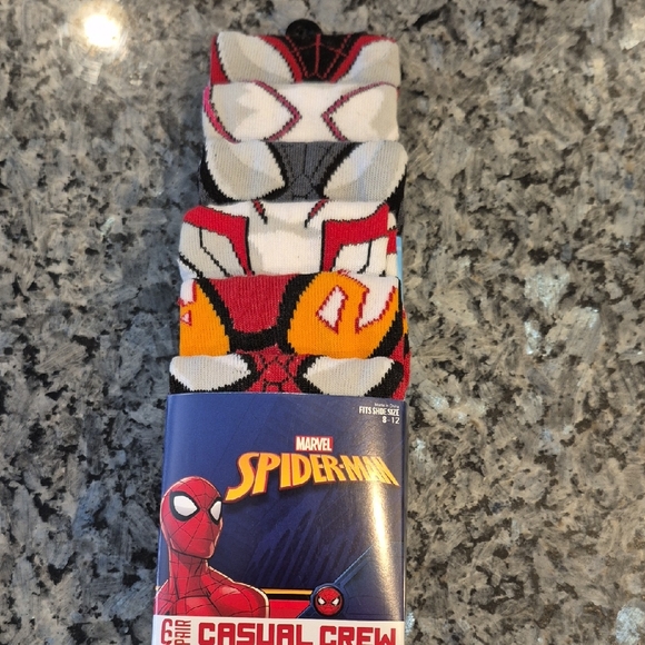 Marvel Other - Marvel Spider-Man Themed Crew Socks Set